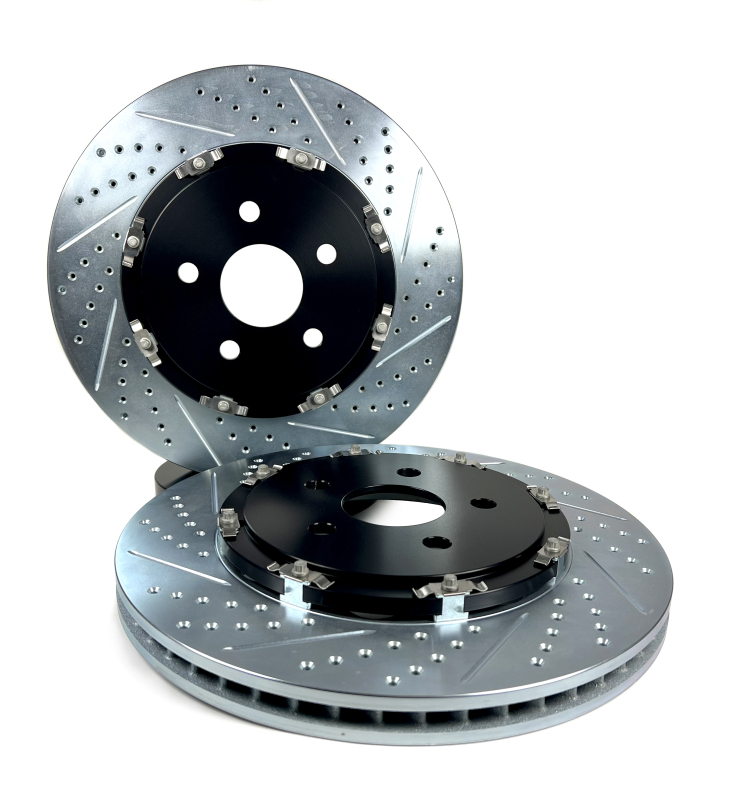 Chevrolet Corvette Z51 Brake Rotors (2) - Rear - Baer Brakes - EradiSpeed+ 2-Piece Slot & Drilled, SDZ - Black anodized - `20-`25 Chevrolet Corvette Z51 Brake Rotors (2) - Rear - Baer Brakes - EradiSpeed+ 2-Piece Slot & Drilled, SDZ - Black anodized - `20-`25